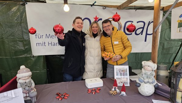 Verkaufsstand mit Glückskäfer